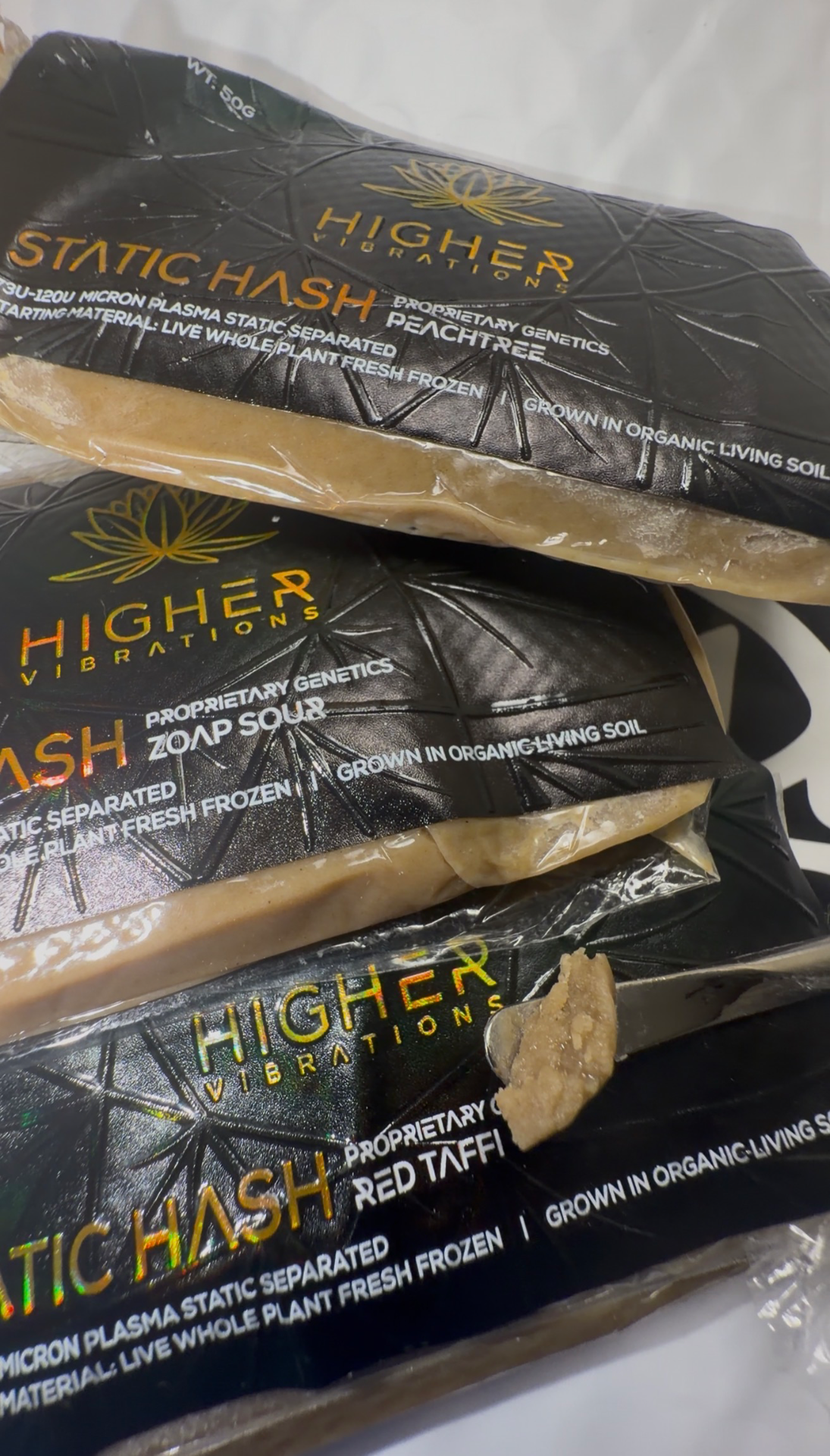 Doja x Higher Vibrations Static Hash | California Hash Supply